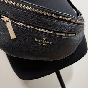 Kate Spade Black Pebbled Leather Crossbody Bag